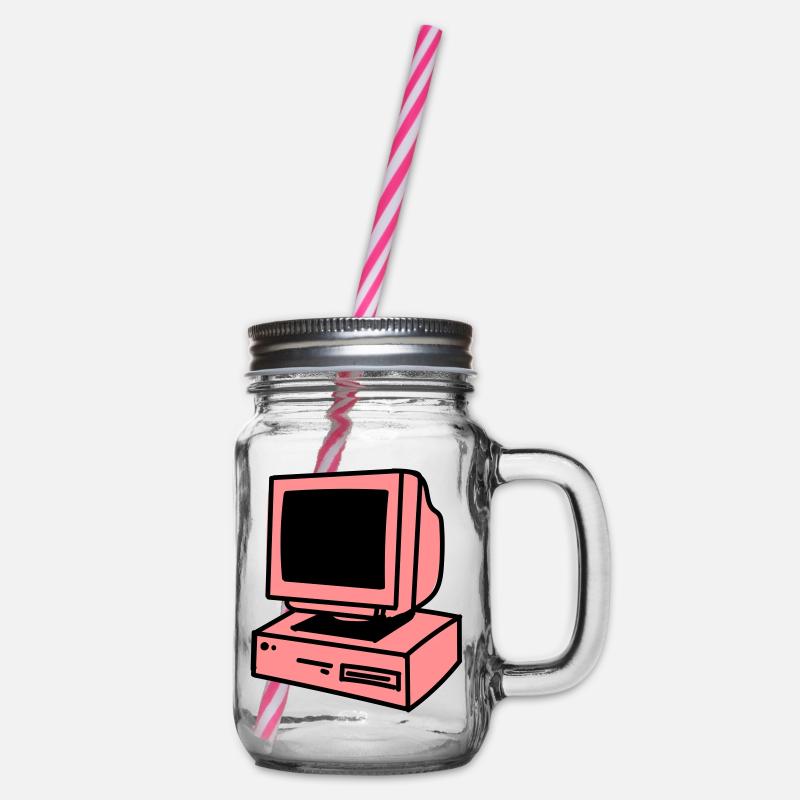 PC - Henkelglas mit Schraubdeckel - Klar