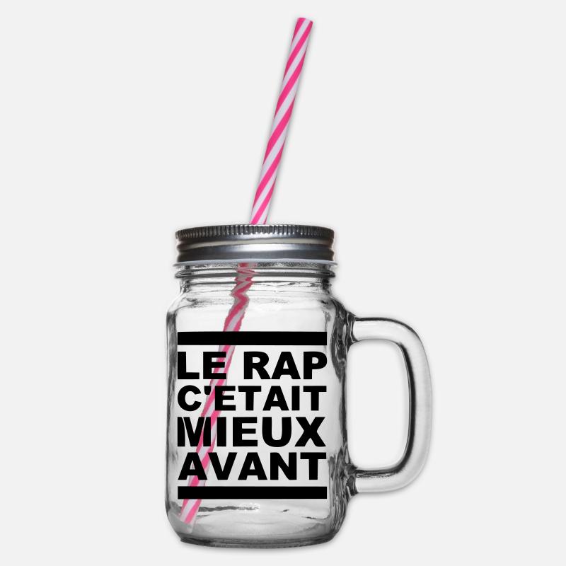 le rap c etait mieux avant - Bocal à boisson - transparent