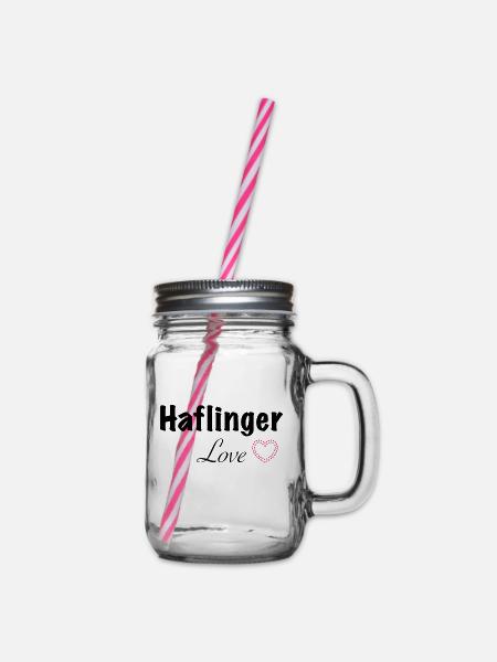 Haflinger Love - Bocal à boisson - transparent