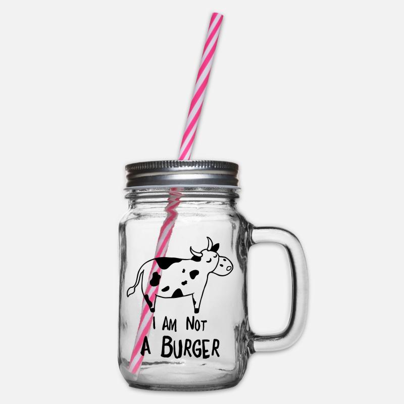 I am not a Burger - Je ne suis pas un burger - Bocal à boisson - transparent