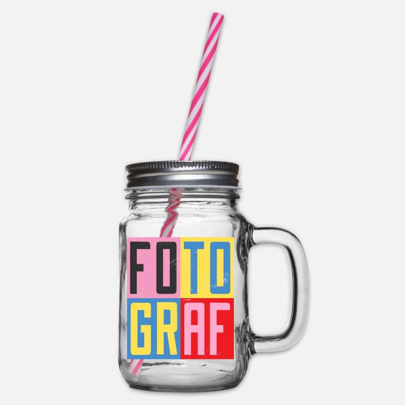 Fotograf Design - Henkelglas mit Schraubdeckel - Klar