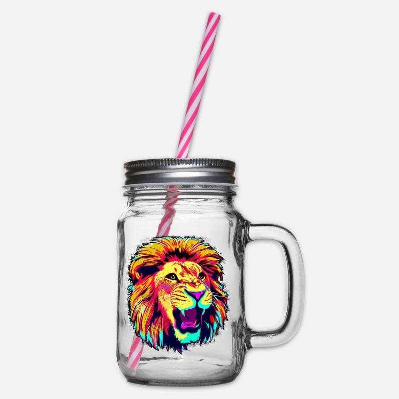Lion - Bocal à boisson - transparent