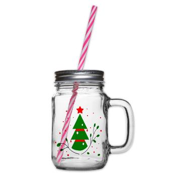 Weihnachten, Tannenbaum - Henkelglas mit Schraubdeckel - Klar - Rechts