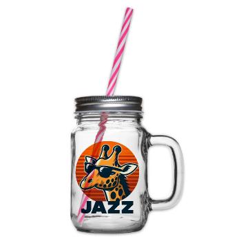 Girafe de jazz - Bocal à boisson - transparent - Droite