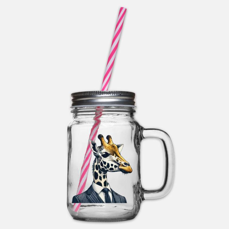 girafe - Bocal à boisson - transparent