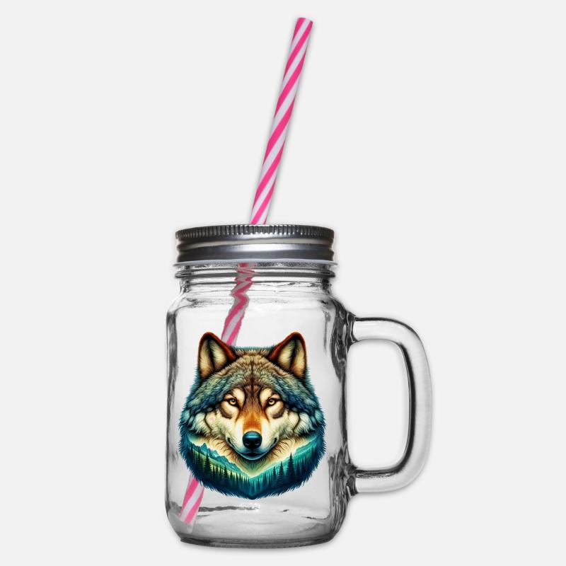Loup - Bocal à boisson - transparent