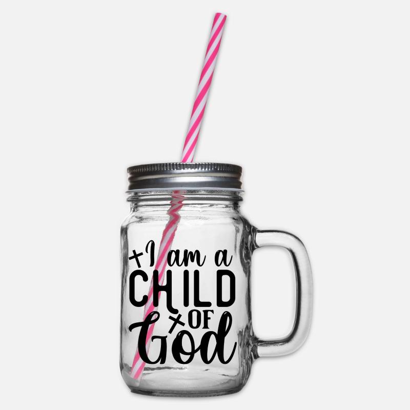 Kind Gottes - Henkelglas mit Schraubdeckel - Klar