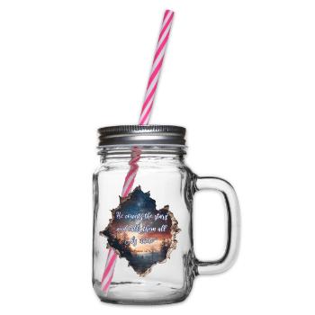 Bibelvers Christlich Religiös - Henkelglas mit Schraubdeckel - Klar - Rechts