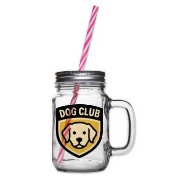 Club de chiens du Logo de l’école de chiens Golden Retriever - Bocal à boisson - transparent - Droite