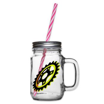 Graphique de plateau de vélo - Bocal à boisson - transparent - Droite