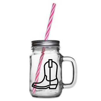 Stiefel - Henkelglas mit Schraubdeckel - Klar - Rechts