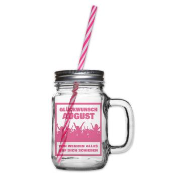 Kollege August - Henkelglas mit Schraubdeckel - Klar - Rechts