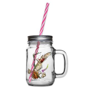 Spargeltarzan - Henkelglas mit Schraubdeckel - Klar - Rechts