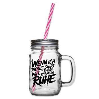 Ruhemodus - Henkelglas mit Schraubdeckel - Klar - Rechts