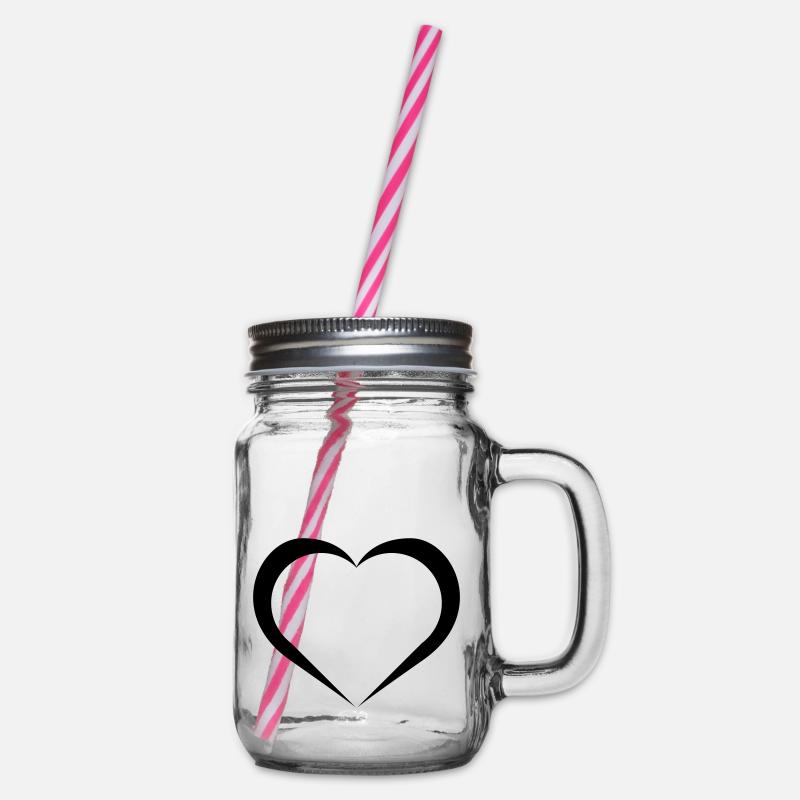 heart - Bocal à boisson - transparent