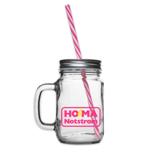 HO MA Shirt Logo - Henkelglas mit Schraubdeckel