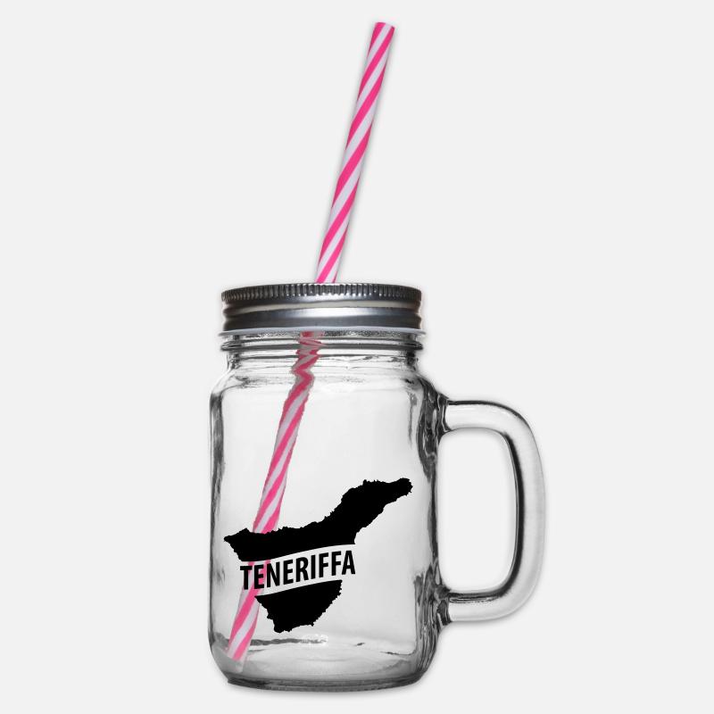 Teneriffa - Henkelglas mit Schraubdeckel - Klar