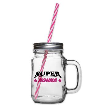 Super nonna - Henkelglas mit Schraubdeckel - Klar - Rechts
