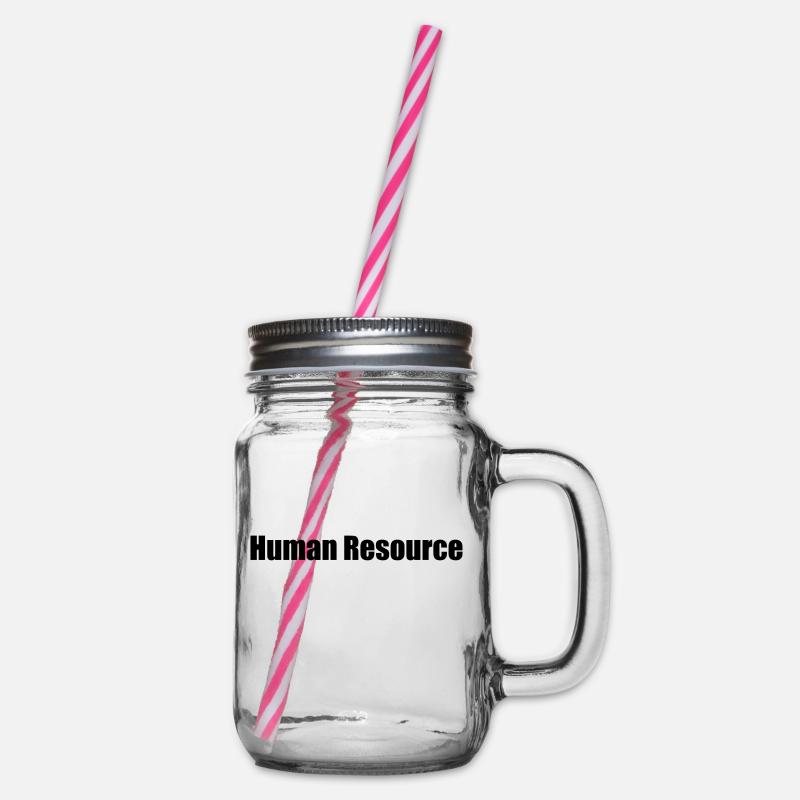 Nerdy Design "Ressources humaines" - Bocal à boisson - transparent