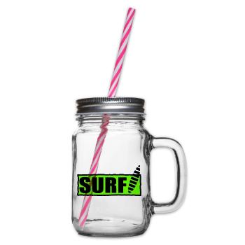 SURF. SURFEUR. SURFEUSE. SPORT. VACANCES. VOYAGE. - Bocal à boisson - transparent - Droite
