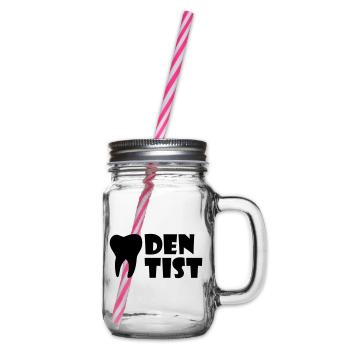 Dentist (Zahn) - Henkelglas mit Schraubdeckel - Klar - Rechts