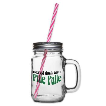Pille Palle - Henkelglas mit Schraubdeckel - Klar - Rechts