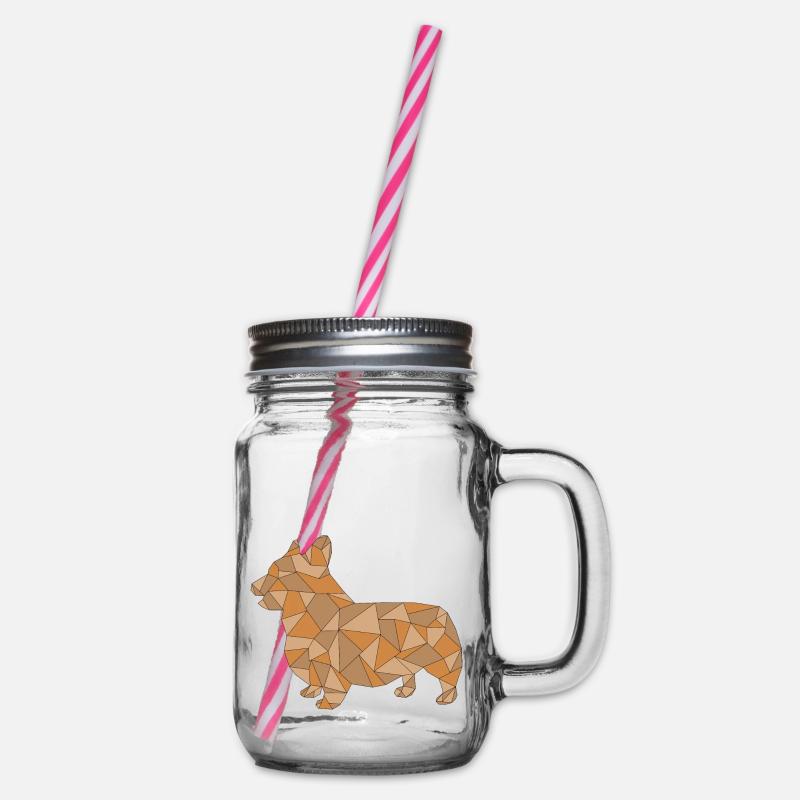 CORGI géométrique - Bocal à boisson - transparent