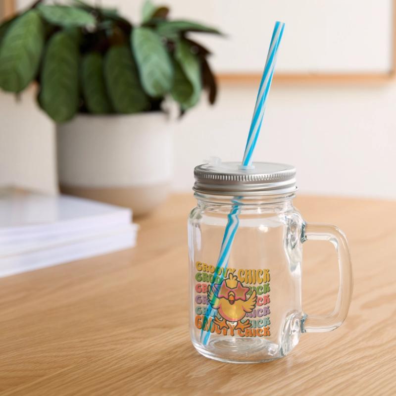 Easter Easter Bunny Easter Eve Easter Sunday Easter Egg Spring Glass jar with handle and screw cap