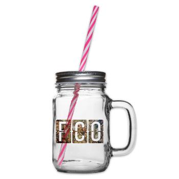 Flughafen-FCO Rom Fiumicino - Henkelglas mit Schraubdeckel - Klar - Rechts