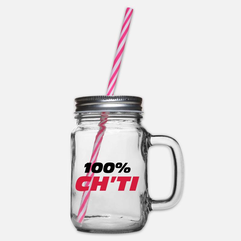 100% Ch'ti - Henkelglas mit Schraubdeckel - Klar