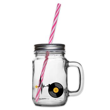 Heartbeat Vinyl Party Bomb - Bocal à boisson - transparent - Droite