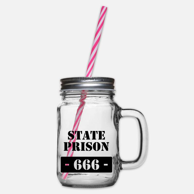 State Prison - 666 - Henkelglas mit Schraubdeckel - Klar