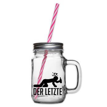 der_letzte_fu1 - Henkelglas mit Schraubdeckel - Klar - Rechts