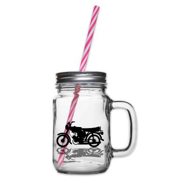 Fahrzeug - Simson - Henkelglas mit Schraubdeckel - Klar - Rechts