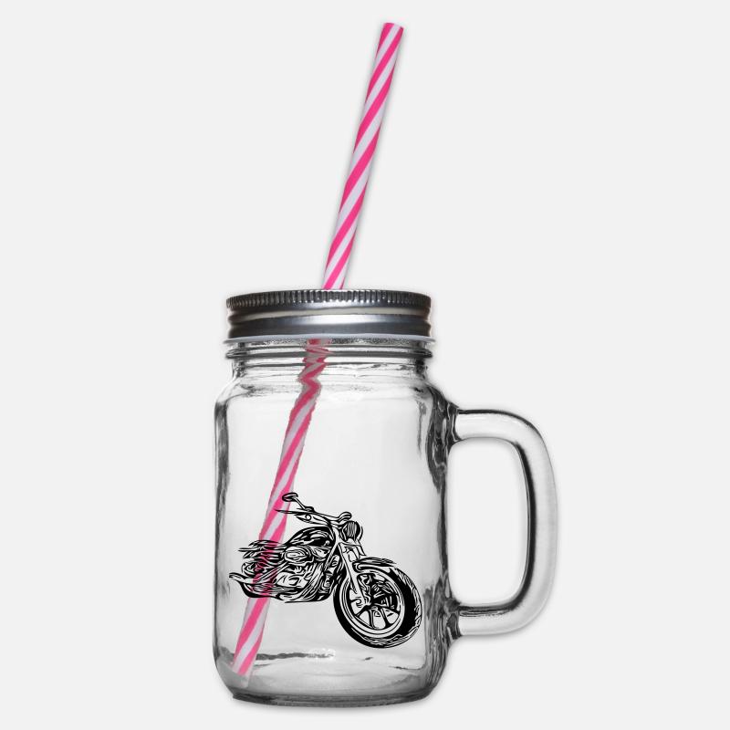 Rythme cardiaque de moto - Bocal à boisson - transparent