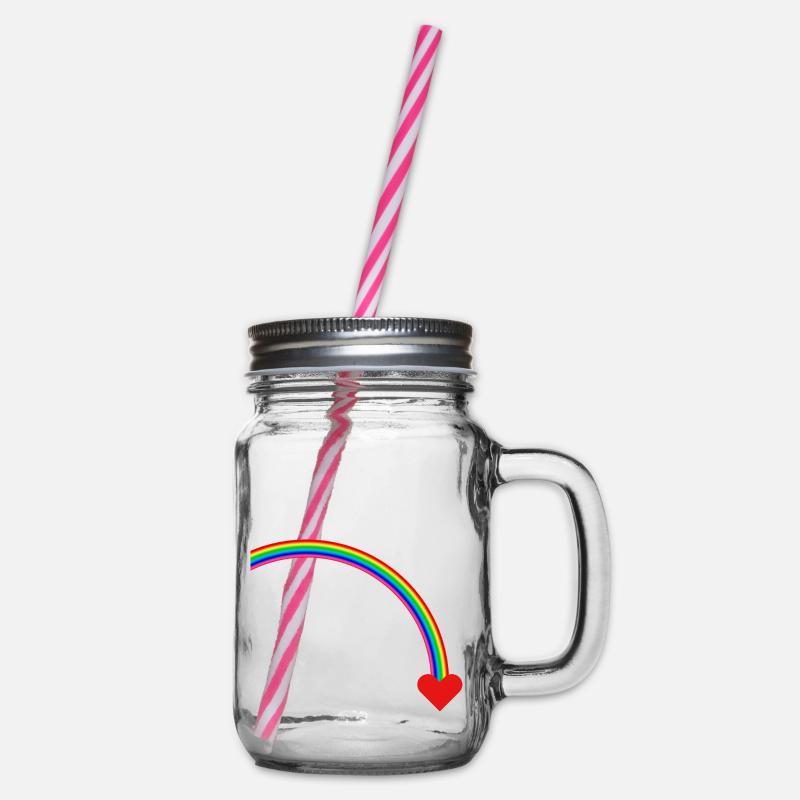 Arc-en-ciel - Bocal à boisson - transparent
