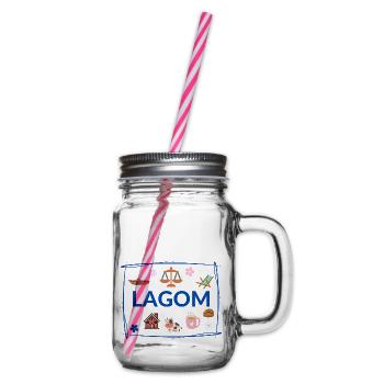 Lagom - Henkelglas mit Schraubdeckel - Klar - Rechts