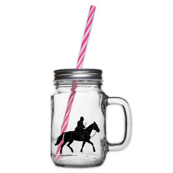 Crew Leader Rider - Glass jar with handle and screw cap - clear - Right