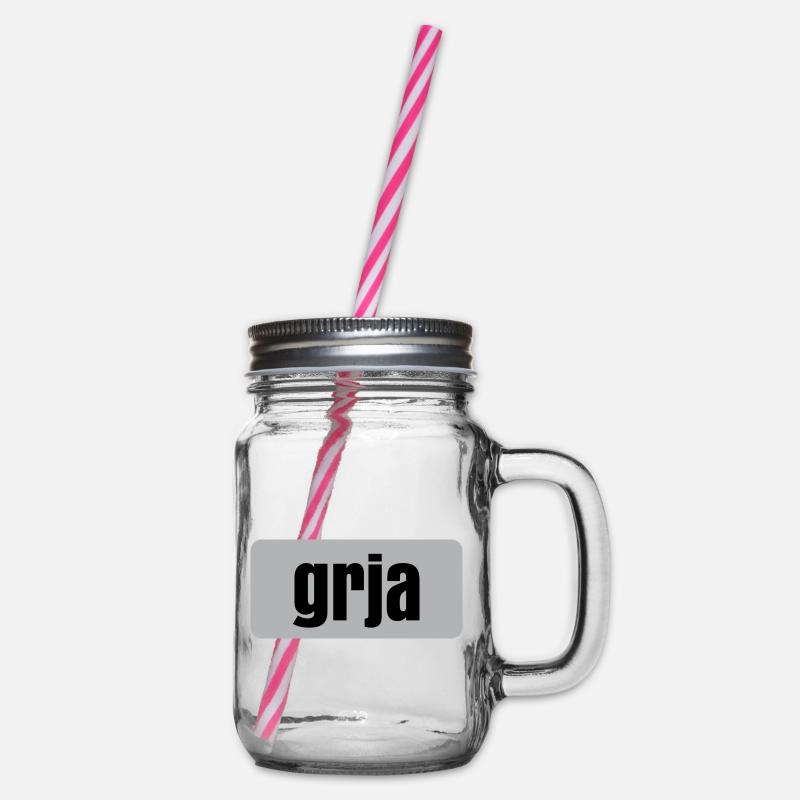 grja - Henkelglas mit Schraubdeckel - Klar