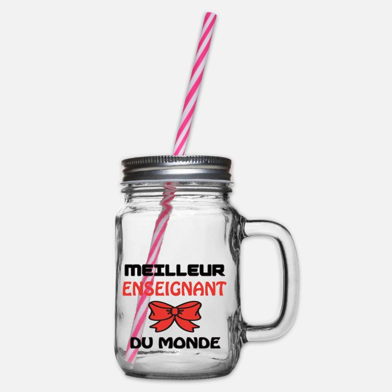 BESTER LEHRER DER WELT - Henkelglas mit Schraubdeckel - Klar