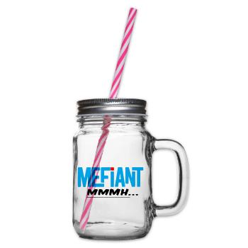 Méfiant - Bocal à boisson - transparent - Droite