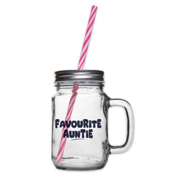 Lieblingsgeschenk der Tante - Henkelglas mit Schraubdeckel - Klar - Rechts