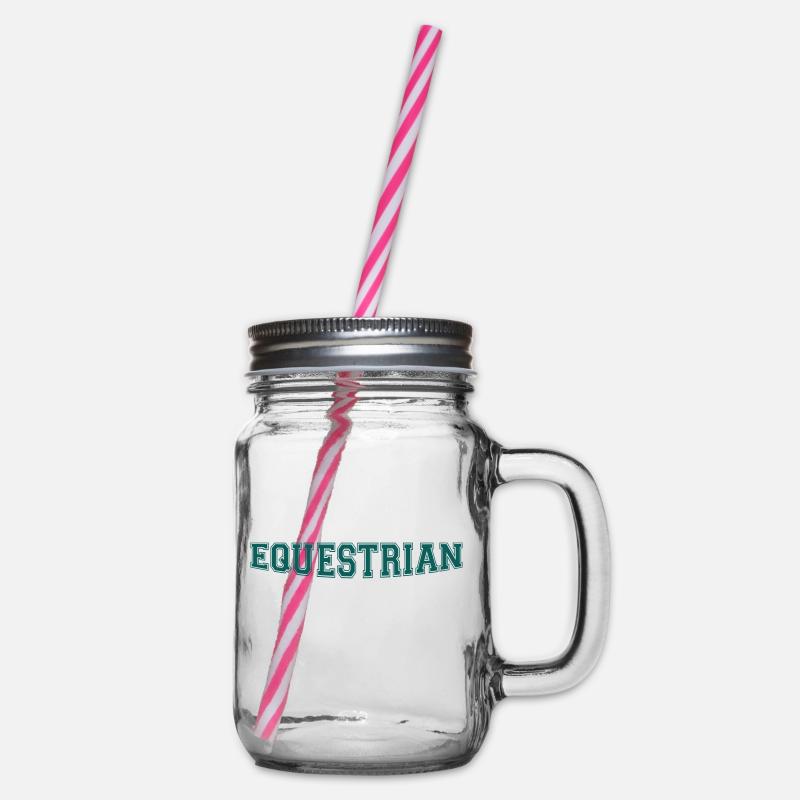 Equestrian Writing - Bocal à boisson - transparent