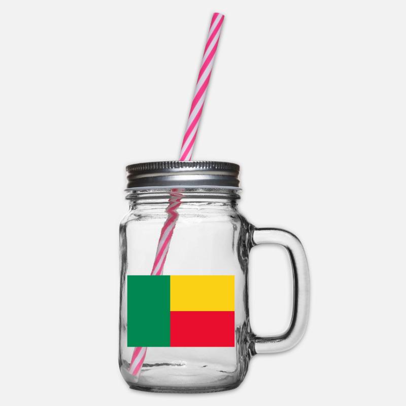 Drapeau Benin - Bocal à boisson - transparent
