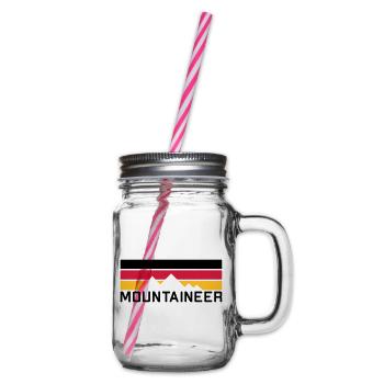 Alpiniste (montagnes, poutres) - Bocal à boisson - transparent - Droite