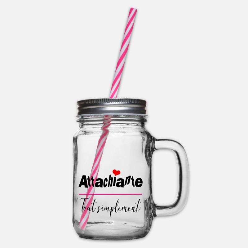 attachiante tout simplement - Bocal à boisson - transparent