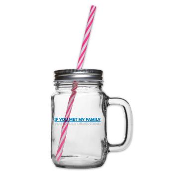 you would understand quote - Glass jar with handle and screw cap - clear - Right