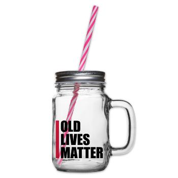 Citation Old Lives Matter - Bocal à boisson - transparent - Droite