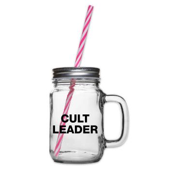 CULT LEADER - Glass jar with handle and screw cap - clear - Right