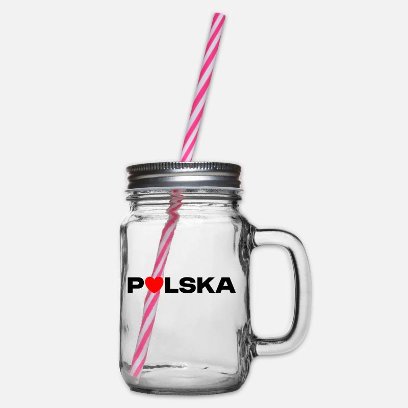 LOVE POLSKA Cadeau - Bocal à boisson - transparent